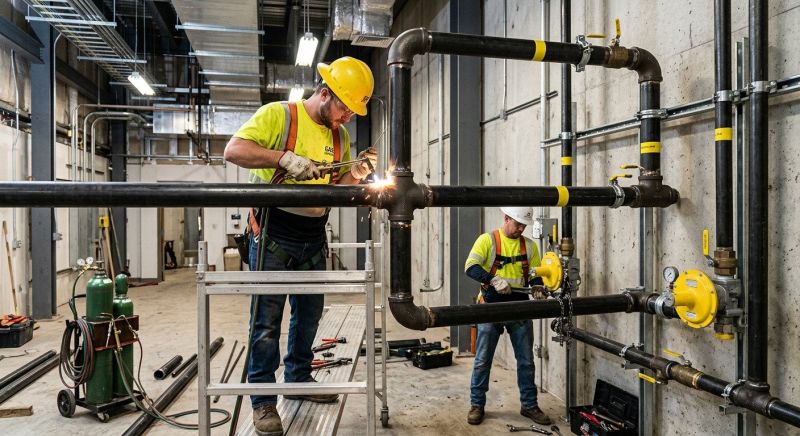 Commercial Gas Piping in Denver County, CO