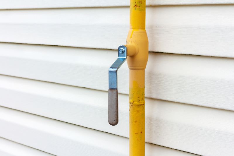 Outdoor Gas Line Installation detail