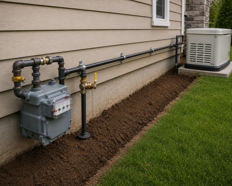 Natural Gas Line Installation in Fredericksburg, VA